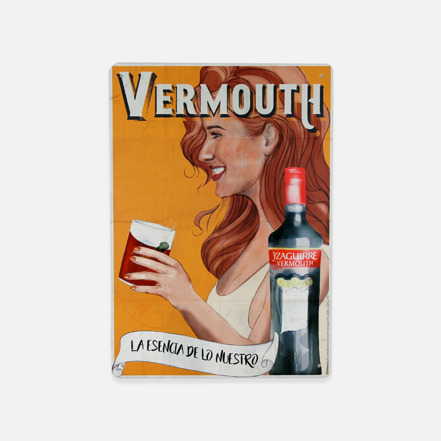 cartel 3 - Vermouth metal sign